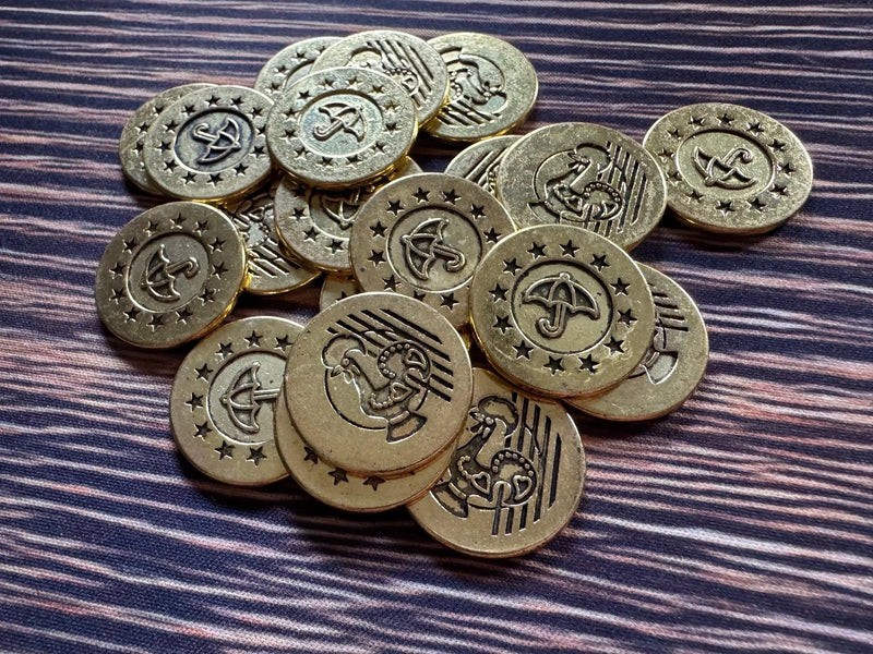 Agueda: City of Umbrellas Metal Coins-zoom-