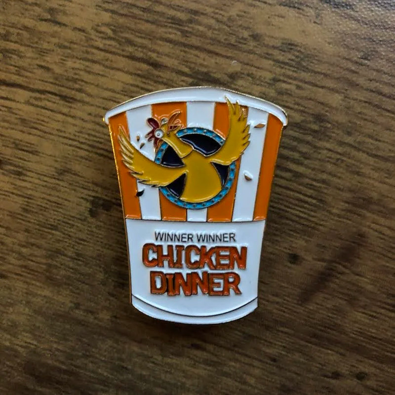Winner Winner Chicken Dinner Enamel Pin-zoom-