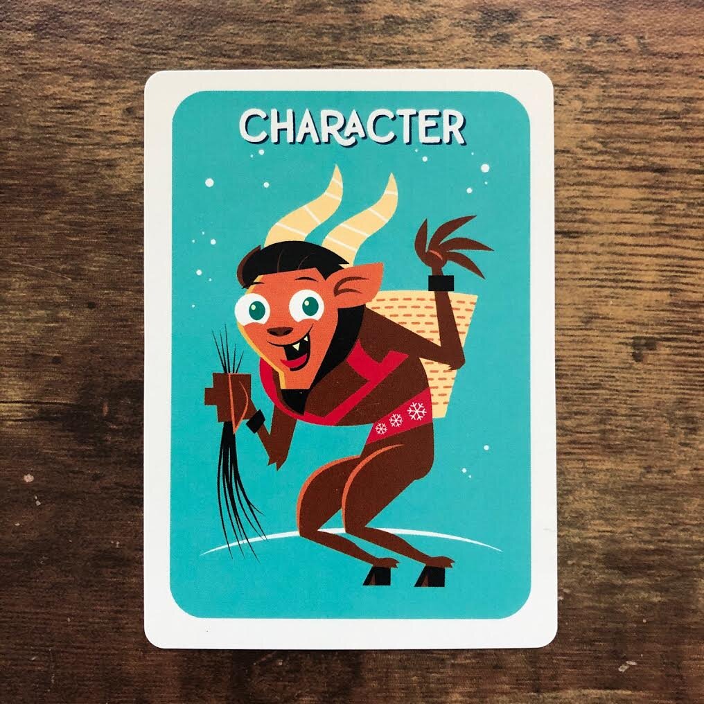 Christmas Lights Krampus Card