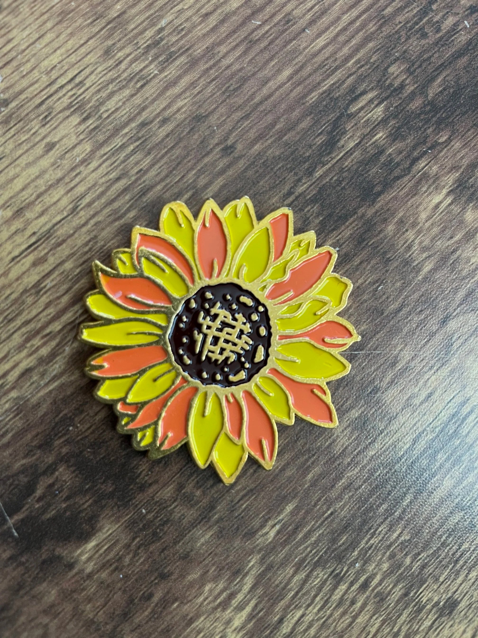 Gartenbau Sunflower Enamel Coin