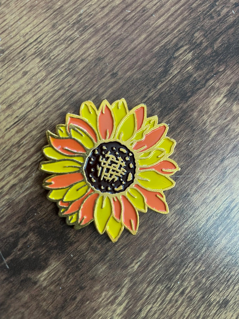 Gartenbau Sunflower Enamel Coin-zoom-