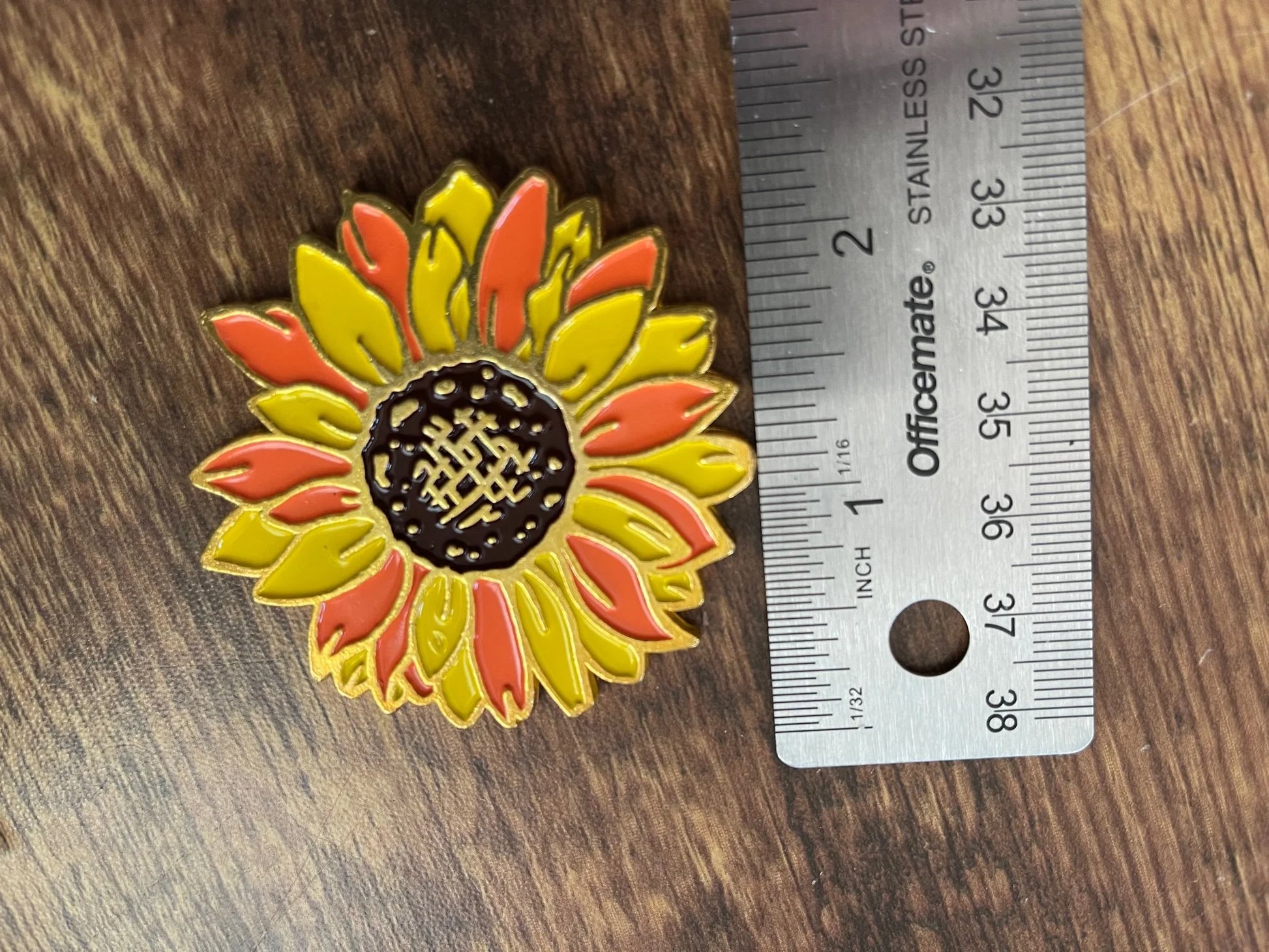 Gartenbau Sunflower Enamel Coin-3